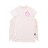 Loud Apparel Soft Pink Hawai Orchid Print T-Shirt Dress